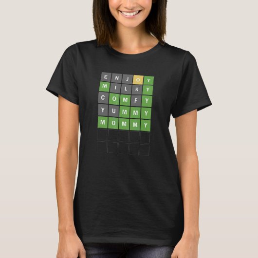 母の日の新しい母の単語を推測ゲーム幼児 Tシャツ (正面)