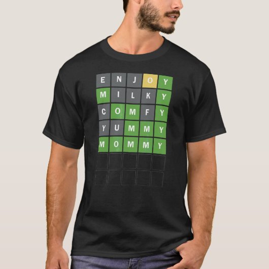 母の日の新しい母の単語を推測ゲーム幼児 Tシャツ (正面)