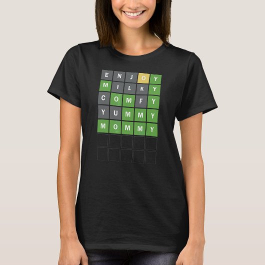 母の日の新しい母の単語を推測ゲーム幼児 Tシャツ (正面)