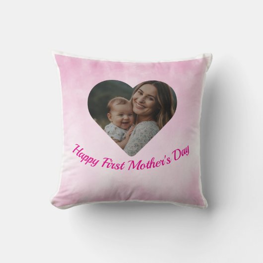 母の日の新しい母の投げ枕 クッション (正面)