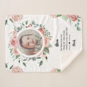 母の日の新生児と子どもたち シェルパブランケット (正面(横))