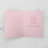 母の日の曇りカードを幸せに。お母さん来る！ カード (内部)