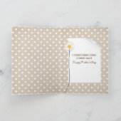 母の日の最初のひよこ カード (内部)