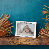 母の日の最初のカスタム写真の名前 フォトプラーク (側面)