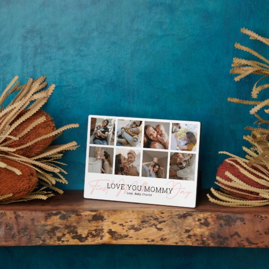母の日の最初のカスタム写真集 フォトプラーク (側面)
