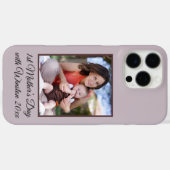 母の日の最初のカスタム文字 Case-Mate iPhoneケース (裏面 (横))