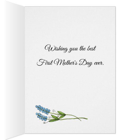 母の日の最初のカード (内側 (右))