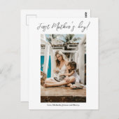 母の日の最初のフォトカード ポストカード (正面/裏面)