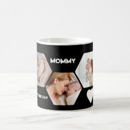 母の日の最初の写真コラージュMug コーヒーマグカップ