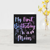 母の日の最初の誕生日おもしろいの準備 カード (黄色い花)