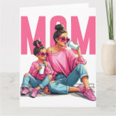 母の日の最高のマム3 スーパーママ カード (正面)