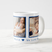 母の日の最高の母が世界で写数々の真 ジャンボコーヒーマグカップ (正面右)