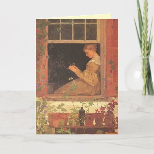 母の日の朝顔 カード (正面)