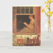 母の日の朝顔 カード (黄色い花)