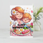 母の日の朝食サプライズ シーズンカード (スタンド正面)