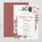 母の日の朝食会 招待状 (正面/裏面)