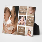 母の日の木素朴材4 Photo Collage フォトプラーク (側面)