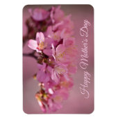 母の日の桜 繊細なピンクの花束 マグネット (縦)