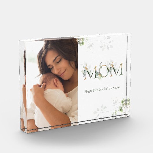 母の日の植物文字写真 フォトブロック (左)