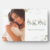 母の日の植物文字写真 フォトプラーク (正面)