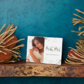 母の日の植物文字写真 フォトプラーク (側面)