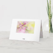 母の日の歌ソロモン2:12聖書の聖句 カード (裏面)