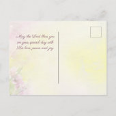 母の日の歌ソロモン2:12聖書の聖句 ポストカード (裏面)