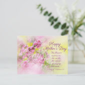 母の日の歌ソロモン2:12聖書の聖句 ポストカード (スタンド正面)