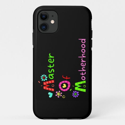 母の日の母おもしろいのマスター Case-Mate iPhoneケース (裏面)