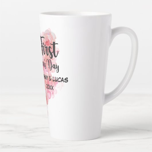 母の日の母とベビー象 カフェラテマグ (右)