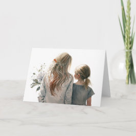 母の日の母と娘 カード