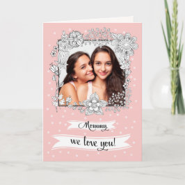 母の日の母のために。フォトカカスタムード カード