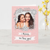 母の日の母のために。フォトカカスタムード カード (黄色い花)