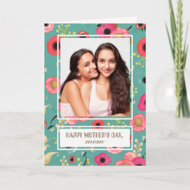 母の日の母のために。フォトカカスタムード カード