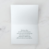 母の日の母のために。ヴィンテージバラ カード (内部)