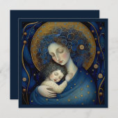 母の日の母のために。母娘カード サンキューカード (正面/裏面)