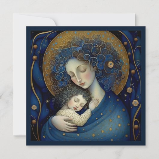 母の日の母のために。母娘カード サンキューカード (正面)