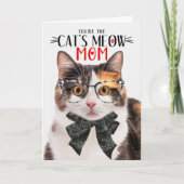 母の日の母のためのカリコ猫 シーズンカード (正面)