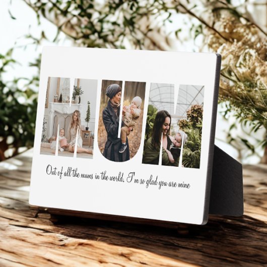 母の日の母のコラージュ フォトプラーク