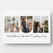 母の日の母のコラージュ フォトプラーク (正面)