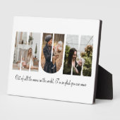 母の日の母のコラージュ フォトプラーク (側面)