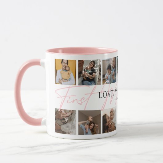 母の日の母の写真マグカップ マグカップ (左)