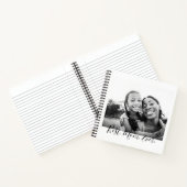 母の日の母の愛のエレガント写真パーソナライズされた ノートブック (内部)