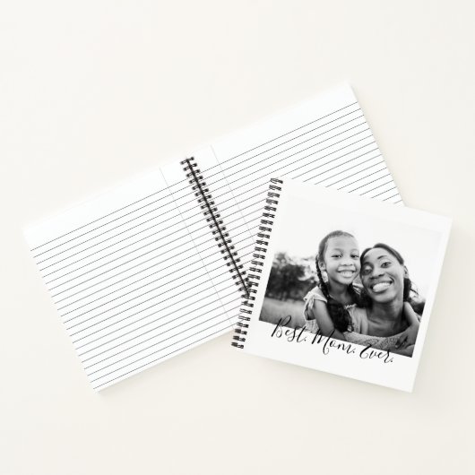母の日の母の愛のエレガント写真パーソナライズされた ノートブック (内部)
