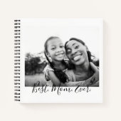 母の日の母の愛のエレガント写真パーソナライズされた ノートブック (正面)