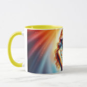 母の日の母の愛ソフトパステルオーラ マグカップ (左)