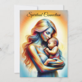 母の日の母の愛ソフトパステルオーラ 招待状