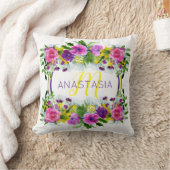 母の日の母の日日曜水彩画 クッション (ブランケット)