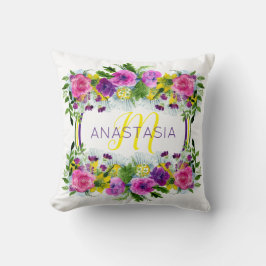 母の日の母の日日曜水彩画 クッション