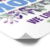 母の日の母の贈りカスタマイズ物 ポスター (角)